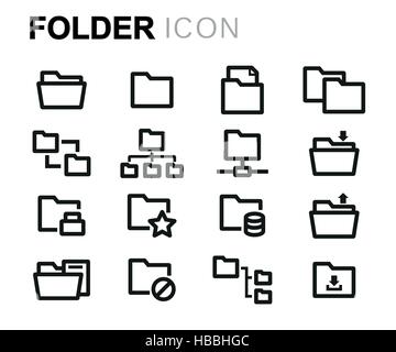 transfer folder line icon vector illustration Stock Vector Image & Art ...