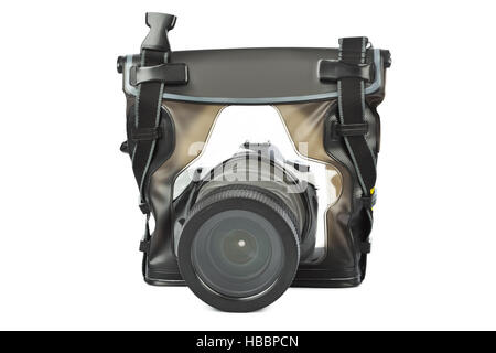 Camera in waterproof case Stock Photo