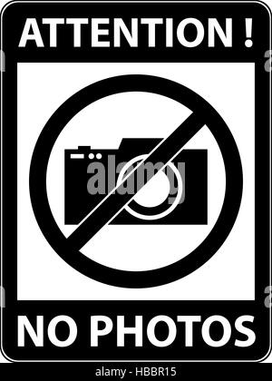 No photography, camera prohibited symbol. Stock Photo