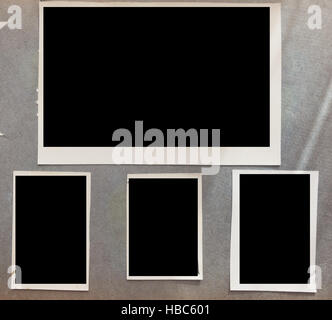 Retro Blank Photo Frames Album Vintage Scrapbook Elements Isolated White  Stock Photo by ©frenta 442816238
