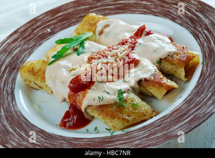 Papadzules Mexican  dish Stock Photo