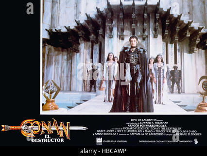 CONAN THE DESTROYER, Sarah Douglas (front), 1984, © Universal/courtesy ...
