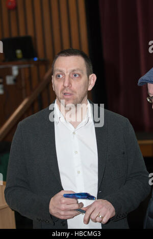 Belfast, UK. 6th December 2016. Solicitor Pádraig Ó Muirigh who firm represents the families of those Killed in the 1971 bombing of McGurk's Bar in Belfast, UK. Credit:  Bonzo/Alamy Live News Stock Photo