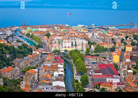 Aerial view of Croatian city Rijeka Stock Photo - Alamy