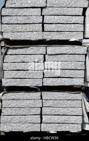 stacked granite slabs Stock Photo