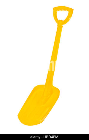 Yellow Shovel Stock Photo