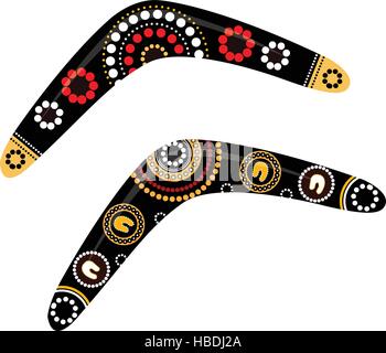 Australian boomerang vector. Stock Vector