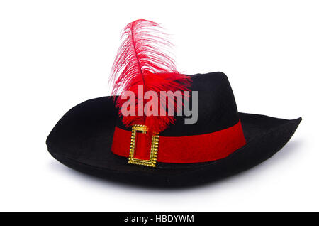 Pirate hat isolated on white Stock Photo