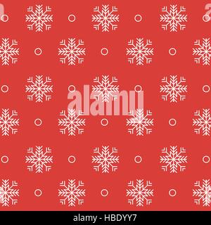 Snowflakes Christmas gift pattern. Flat design vector illustration. Stock Vector