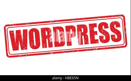 wordpress grunge rubber stamp on white background vector illustration ...