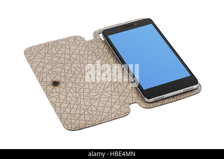 Smartphone in case Stock Photo