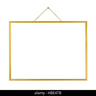 Metal frame on string Stock Photo