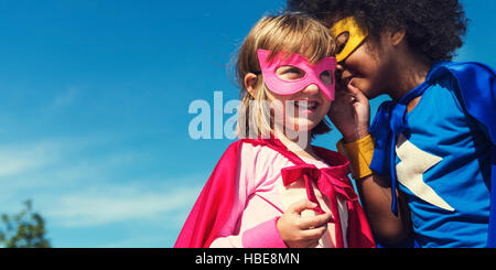 Children Childhood Super Hero Concept Stock Photo