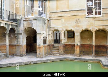 Roman baths in Bath Somerset Stock Photo
