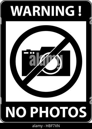 No photography, camera prohibited symbol. Stock Photo