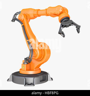 Industrial robot. Clipping path included Stock Photo