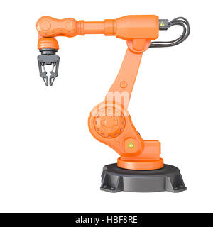Industrial robot. Clipping path included Stock Photo