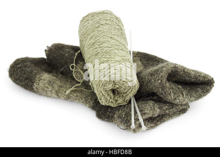 Socks made from wool Stock Photo