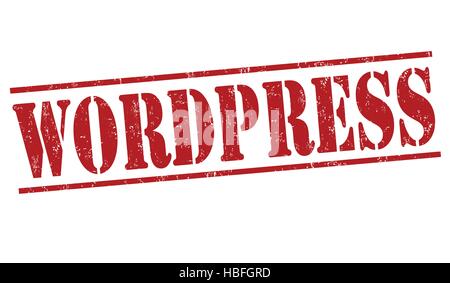 wordpress grunge rubber stamp on white background vector illustration ...