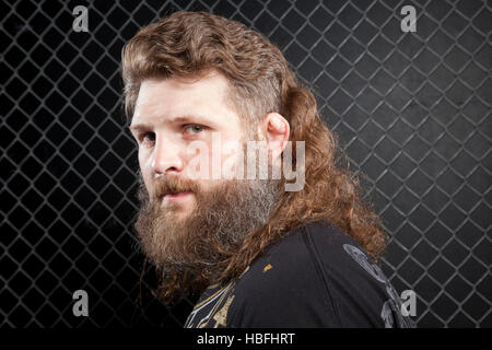 A portrait of UFC fighter Roy Nelson in Las Vegas, Nevada on Wednesday, October 26, 2011. Photo by Francis Specker Stock Photo