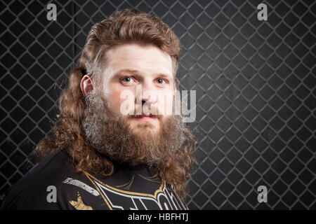 A portrait of UFC fighter Roy Nelson in Las Vegas, Nevada on Wednesday, October 26, 2011. Photo by Francis Specker Stock Photo