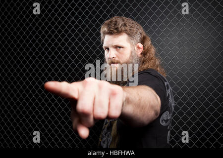 A portrait of UFC fighter Roy Nelson in Las Vegas, Nevada on Wednesday, October 26, 2011. Photo by Francis Specker Stock Photo