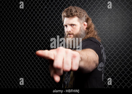 A portrait of UFC fighter Roy Nelson in Las Vegas, Nevada on Wednesday, October 26, 2011. Photo by Francis Specker Stock Photo