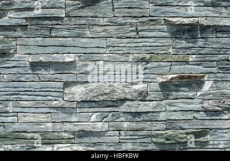 Gray blue fence sandstone wall Stock Photo