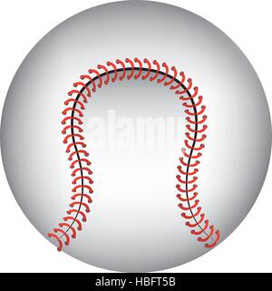 Baseball ball isolated icon over white background, vector illustration ...
