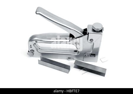 Metal stapler Stock Photo