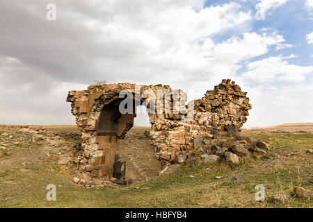 The ruins of Ani. Ani is a ruined medieval Armenian city situated in the Turkish province of Kars. Stock Photo