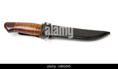 Old hunting knife Stock Photo
