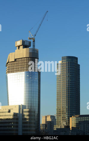 The Vase. 1 Blackfriars or One Blackfriars (informally known as The Vase) is a mixed-use development under construction in London, UK Stock Photo