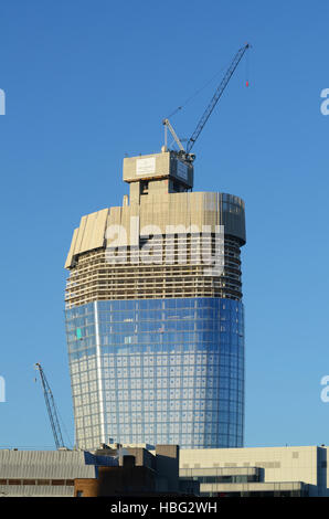 The Vase. 1 Blackfriars or One Blackfriars (informally known as The Vase) is a mixed-use development under construction in London, UK Stock Photo