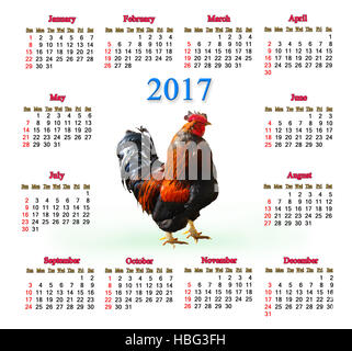 Symbol 2017 year cock Stock Photo, Royalty Free Image: 101933807 - Alamy