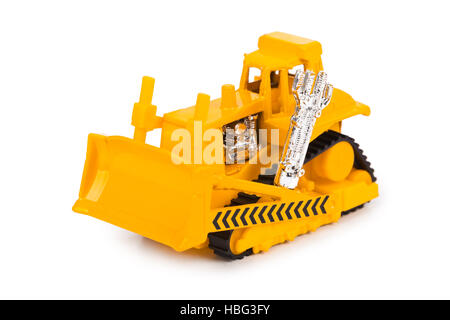 Toy bulldozer Stock Photo