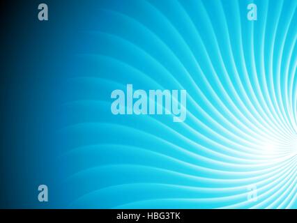 Abstract shiny blue swirl background Stock Photo