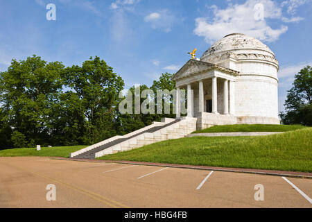 Illinois Memorial at Vicksburg National Military Park, Miss. Stock Photo