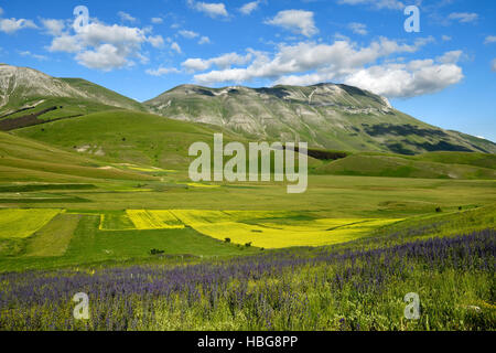 Monte Vettore mountain, Sibillini National Park, Marche, Italy, Europe ...