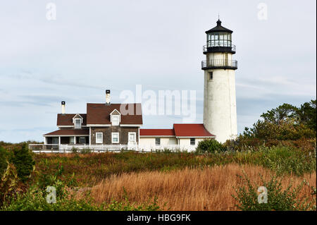 Highland Lighthouse at Cape Cod, built in 1797 Stock Photo