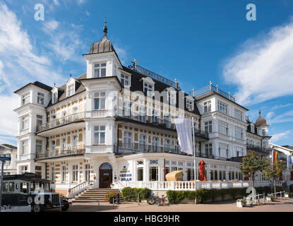 Hotel Ahlbecker Hof, resort architecture, Seeheilbad Ahlbeck, Kaiserbäder, Usedom, Mecklenburg-Western Pomerania, Germany Stock Photo