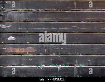 Black metal door Stock Photo