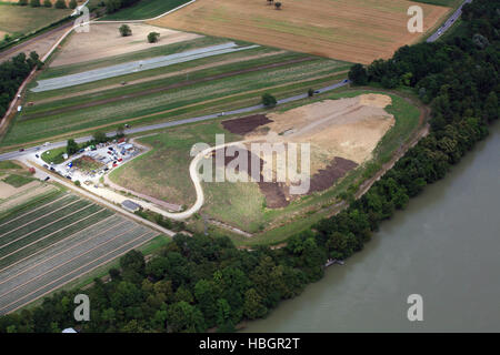 Sanitary landfill in Rheinfelden Stock Photo