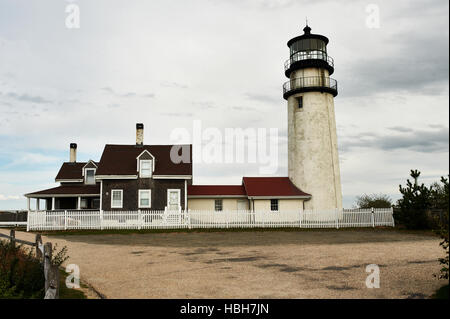 Highland Lighthouse at Cape Cod, built in 1797 Stock Photo
