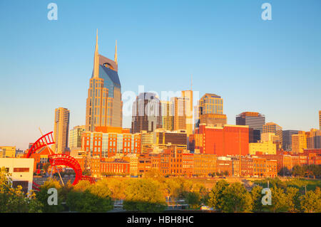 Downtown Nashville cityscape in the morning Stock Photo