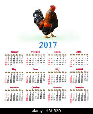 Symbol 2017 year cock Stock Photo, Royalty Free Image: 101933807 - Alamy