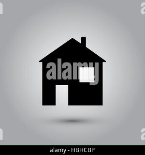 House Icon in trendy flat style isolated on grey background. Homepage symbol for your web site design, logo, app, UI. Vector illustration, EPS10. Stock Vector