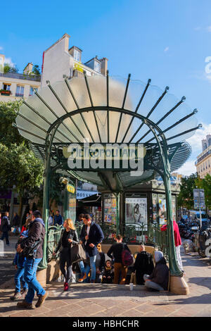 historic metro station Chatelet in Paris, France Stock Photo