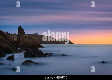 Howth Lighthouse at sunrise Stock Photo