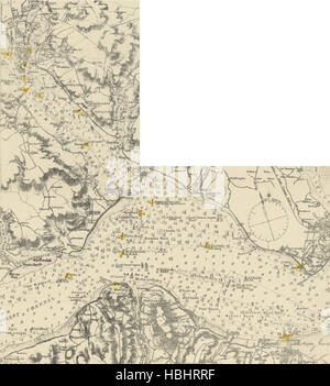 Image taken from page 28 of 'The Solent Chart Book, with sailing directions for all rivers and harbours between Selsea and Portland' Image taken from page 28 of 'The Solent Chart Book, Stock Photo